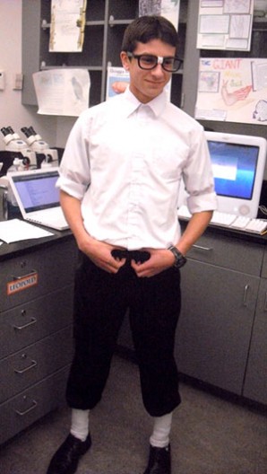 Levi Clark, CHS junior, unleased his inner nerd Dec. 6 for Winter Rage dress-up days.