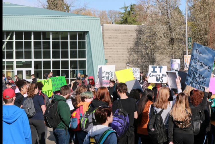 RPHS students take part in the School Safety March.