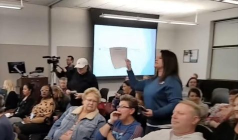School Board meeting erupts with concerned parents.